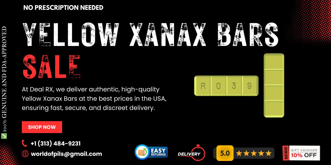 Buy Yellow Xanax Bars Online – Strong Relief for Anxiety, Panic & Stress 1 Yellow Xanax Bars